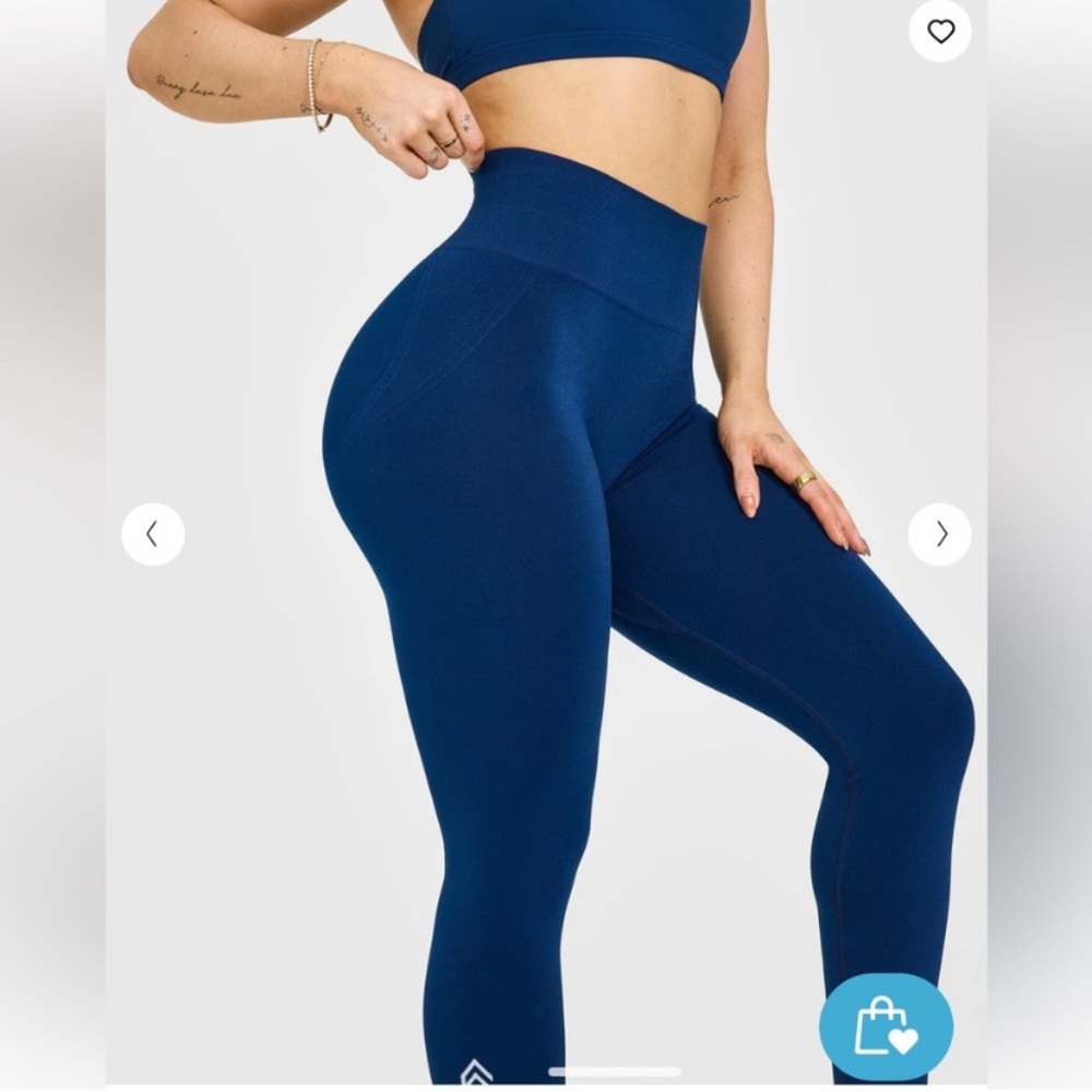 Oner Active Effortless Midnight Blue High-Waisted seamless Leggings Brand New